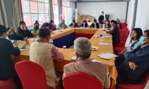 A Press Meet on Exposing Surya Nepal’s Proposed Donation to KIOCH