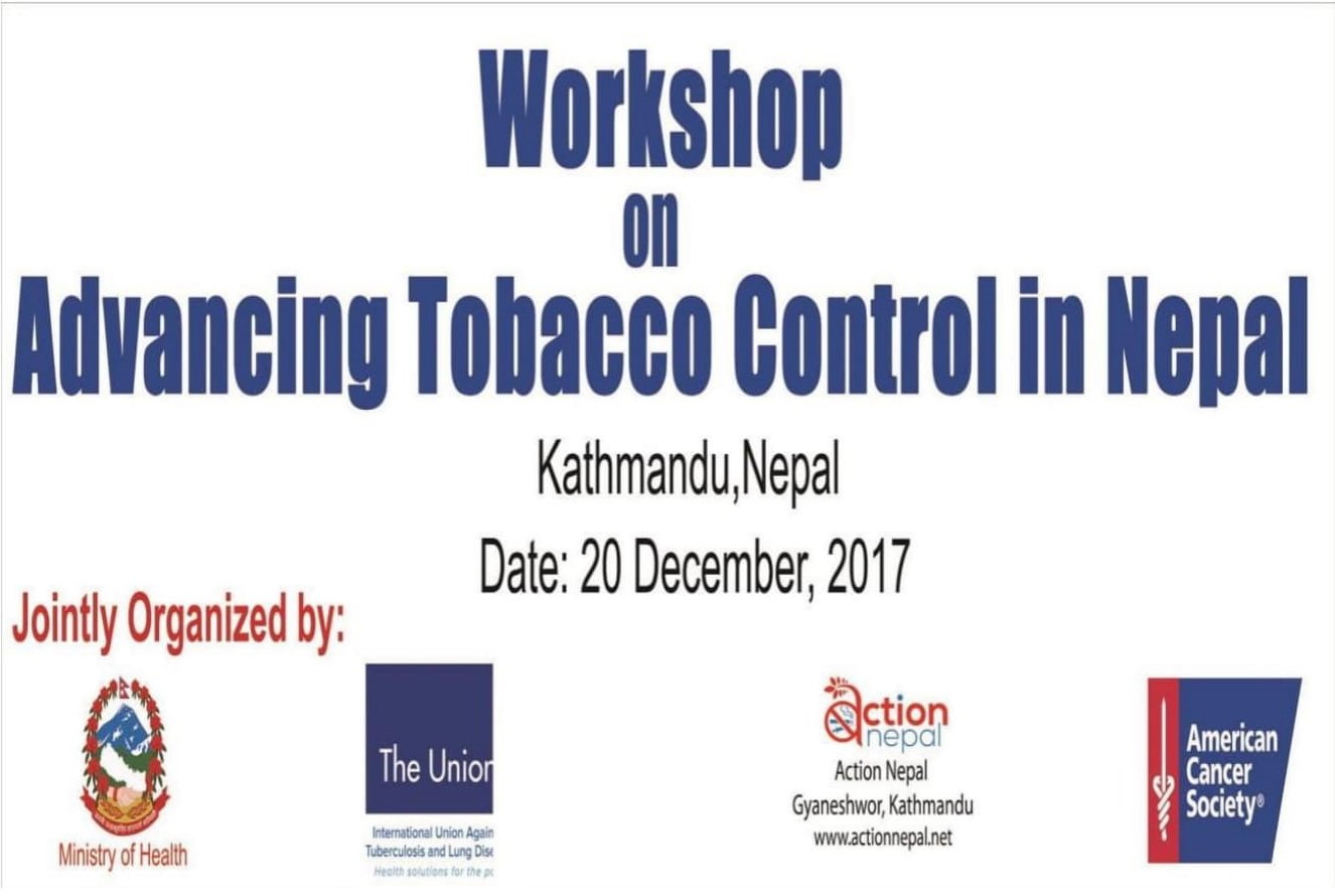 Workshop on Advancing Tobacco Control in Nepal